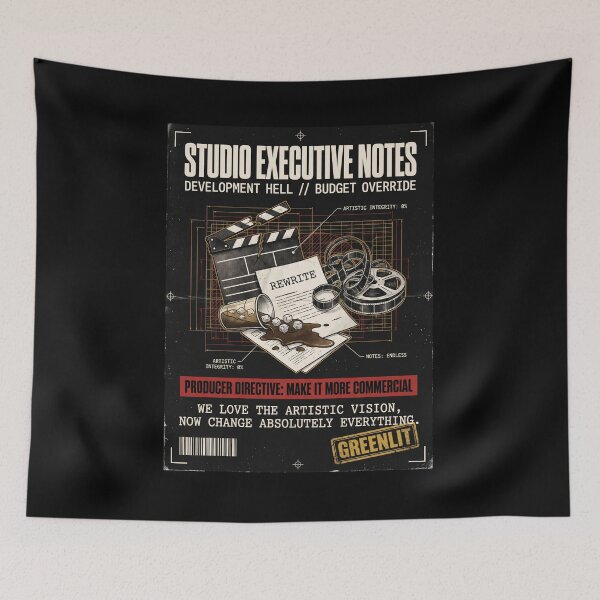 Artikelvorschau, Studio-Manager-Notizen Entwicklungshölle Filmindustrie Parodie entworfen und verkauft von Mircea786.