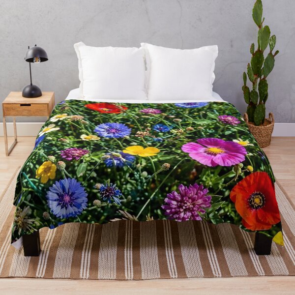 Item preview, Vibrant Impasto Wildflower Meadow designed and sold by Sybille-Yates.