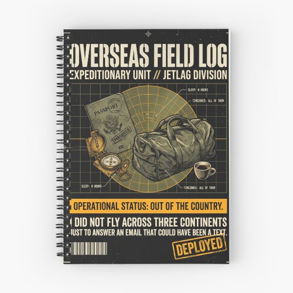 Item preview, Overseas Field Log Jetlag Division Action Thriller Parody designed and sold by Mircea786.