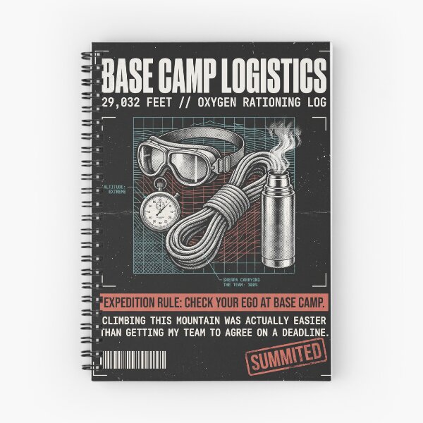 Item preview, Base Camp Logistics 29032 Feet Mountaineering Expedition Parody designed and sold by Mircea786.