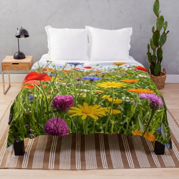 Item preview, Vibrant Impasto Wildflower Meadow designed and sold by Sybille-Yates.