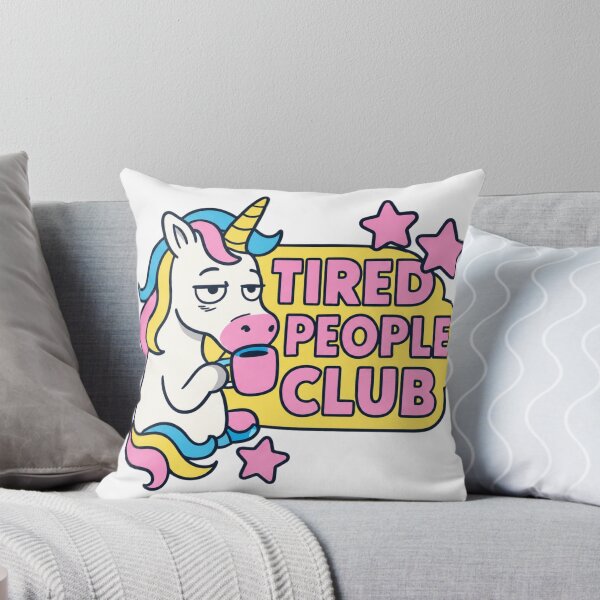 Item preview, Tired People Club Funny Unicorn designed and sold by OMITTEROMINOUS.