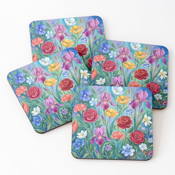 Item preview, Chagall Style Floral Dreamscape Garden Art designed and sold by Sybille-Yates.
