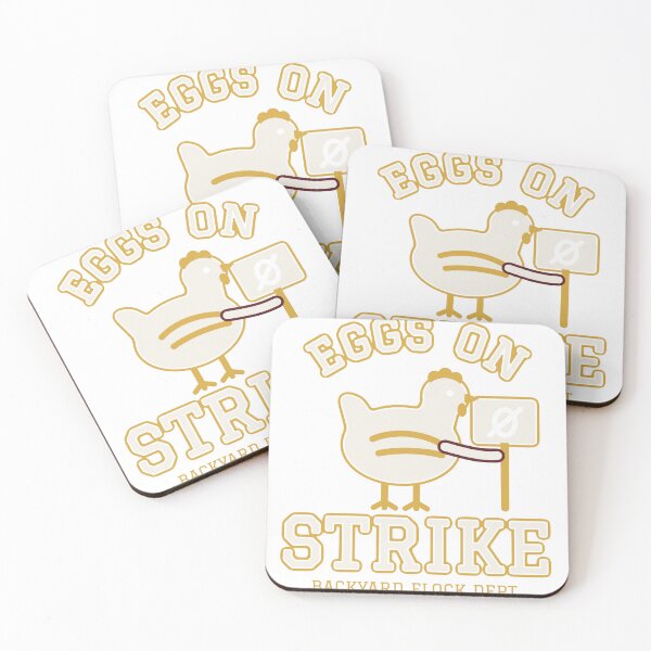 Item preview, Eggs On Strike Funny Backyard Chickens designed and sold by PhoenixTShirtz.