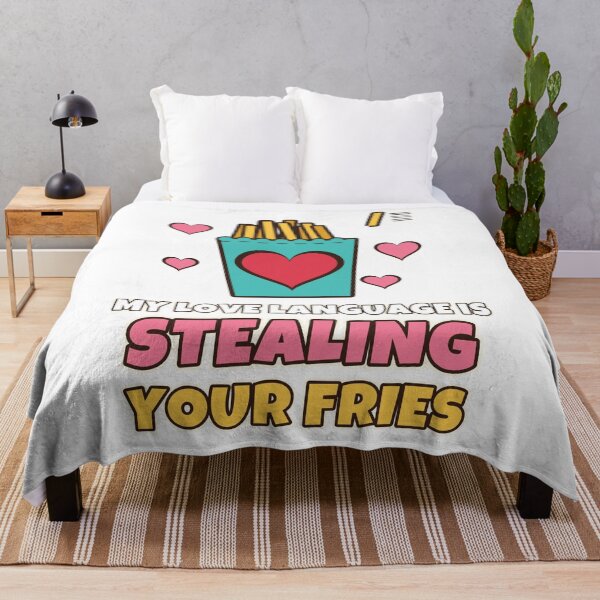 Item preview, My Love Language Is Stealing Your Fries Funny Valentines Day designed and sold by Bornprints.