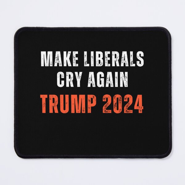 Item preview, Make Liberals Cry Again Trump 2024 — Bold Distressed White and Orange Text Design designed and sold by AASU247.