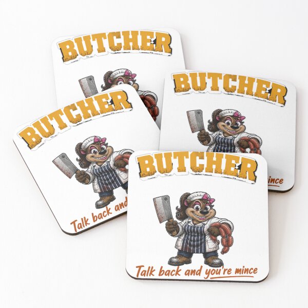 Item preview, Female Butcher Tasmanian Devil Talk Back And You're Mince designed and sold by RDMOption.