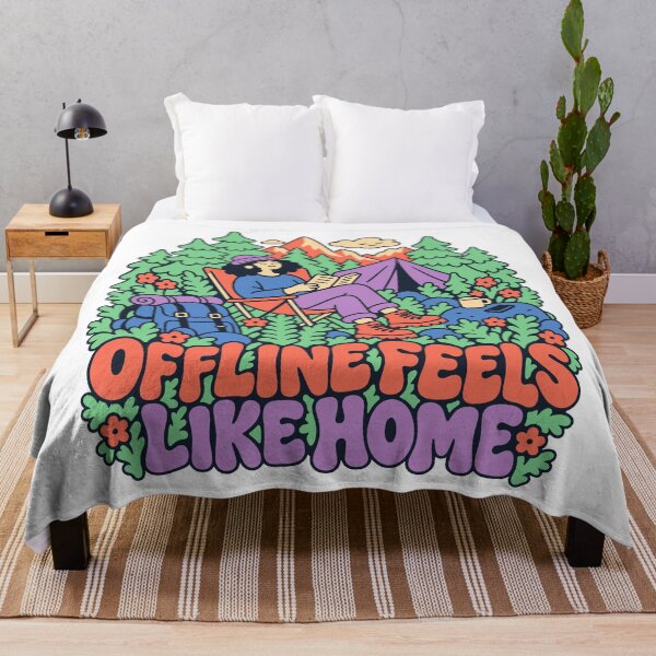 Item preview, Offline Feels Like Home Forest Reading Camping designed and sold by Summit Folk Studio.