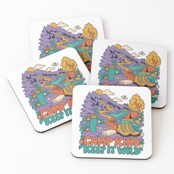 Item preview, Camp Kind Keep It Wild Mountain Camping designed and sold by Summit Folk Studio.