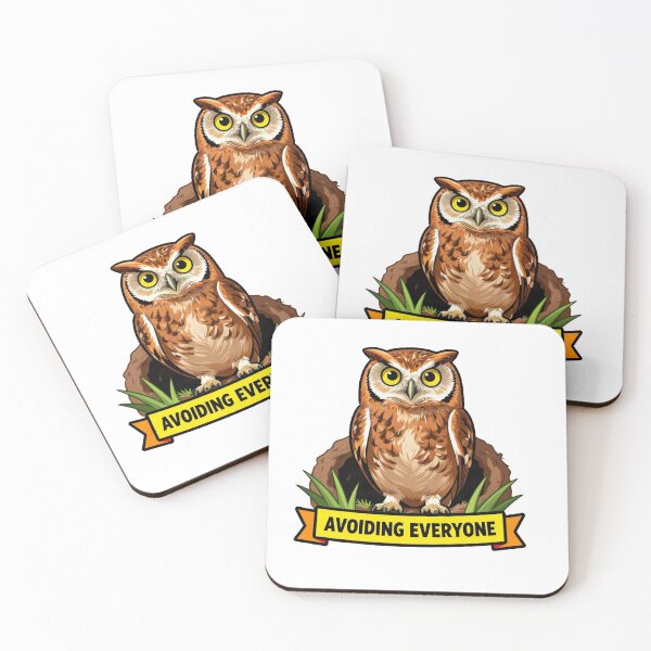 Item preview, Avoiding Everyone - Funny Hiding Introvert Owl designed and sold by Arc2020.