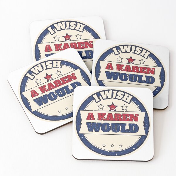 Item preview, I Wish A Karen Would Varsity Badge Humor Art designed and sold by trone86.