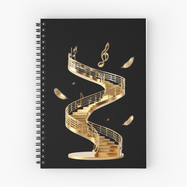 Item preview, Solenne Gold Staircase and Musical Notes designed and sold by Solenne Music.