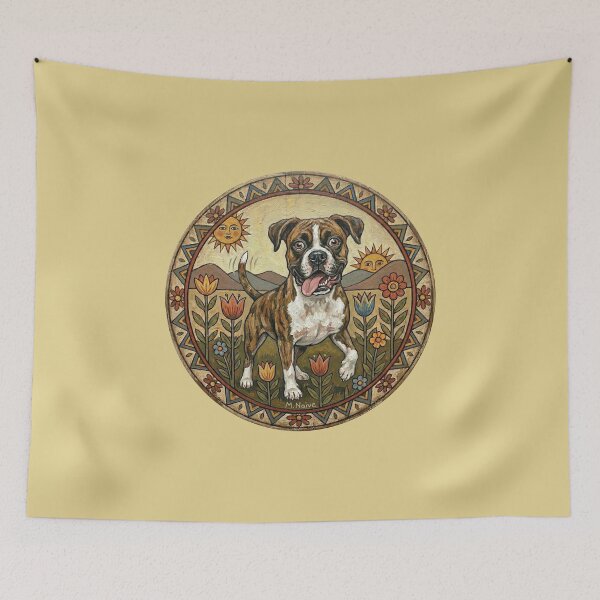 Item preview, Boxer Naive Print: The Bavarian Boar-Biter designed and sold by FreiherrPK.