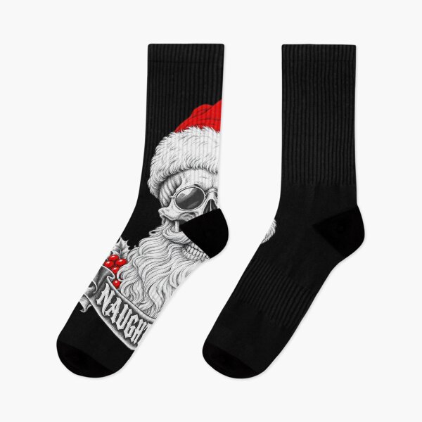 Item preview, Naughty List Santa Skull | Dark Christmas Gothic Art designed and sold by wanado.