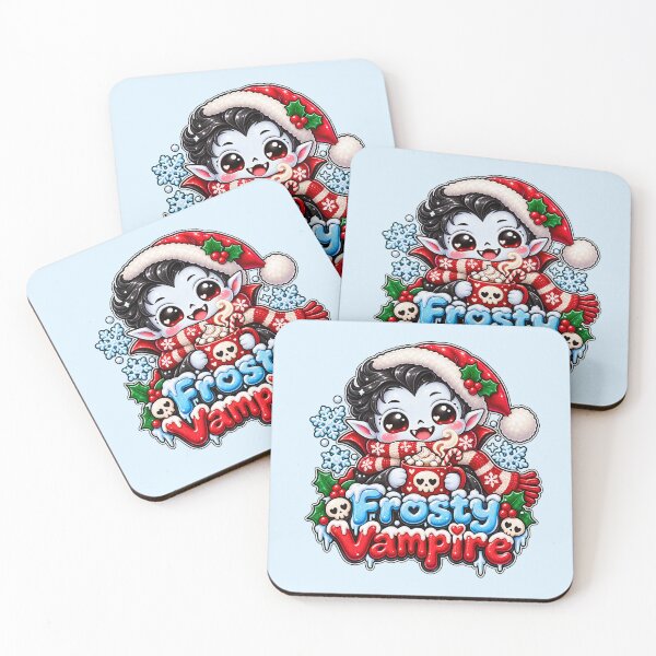 Item preview, Frosty Vampire – Cute Kawaii Christmas Vampire with Hot Cocoa designed and sold by MetaModel Editions.