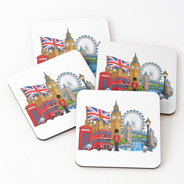 Item preview, London ,Tower Bridge  soldier eye bus telephone box pigeons designed and sold by JamesDunican.