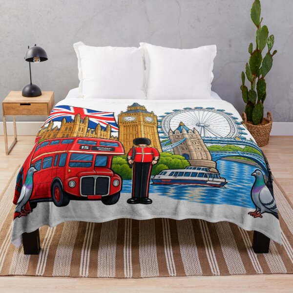 Item preview, London ,Tower Bridge soldier eye bus telephone box pigeons designed and sold by JamesDunican.