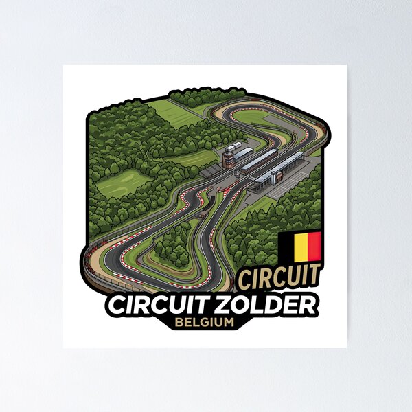 Artikelvorschau, Circuit Zolder Superbike-Rennstrecke entworfen und verkauft von enzoade.
