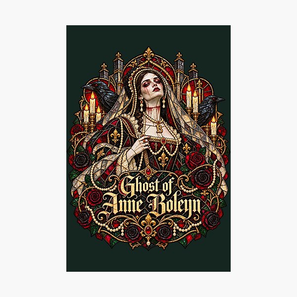 Item preview, Ghost of Anne Boleyn – Gothic Stained Glass Queen designed and sold by MetaModel Editions.