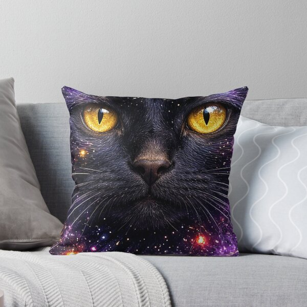 Item preview, Black Cat Galaxy Christmas Lights All Over Print Shirt designed and sold by Ember Lane Designs.
