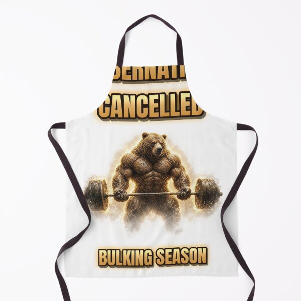Item preview, Muscular Bear Gym Hibernation Cancelled Funny Workout Shirt designed and sold by Ember Lane Designs.