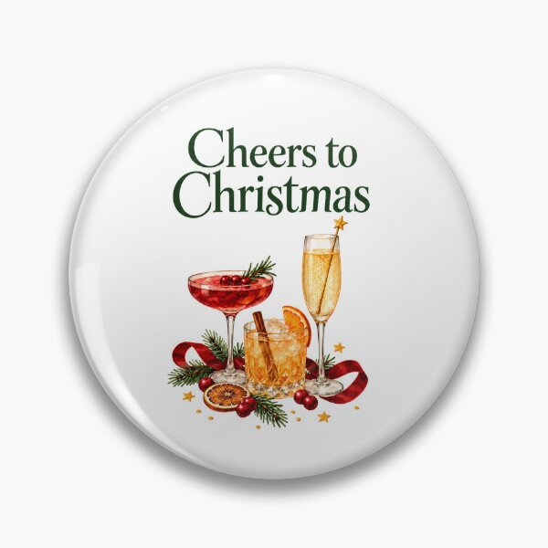 Item preview, Cheers to Christmas – Festive Cocktails and Champagne Illustration designed and sold by CheersTOGETHER.