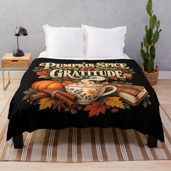 Item preview, Pumpkin Spice and Gratitude Fall Coffee Thankful designed and sold by GeniusPrint.