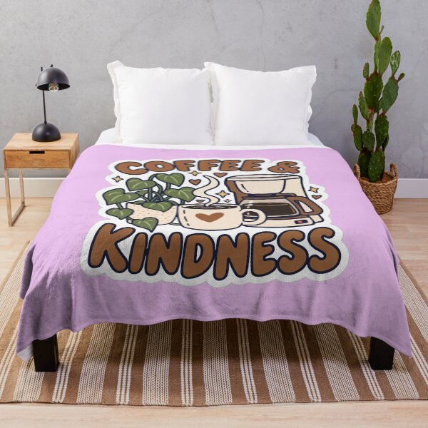 Item preview, Coffee and Kindness Positive Vibe Mascot designed and sold by fadilow.