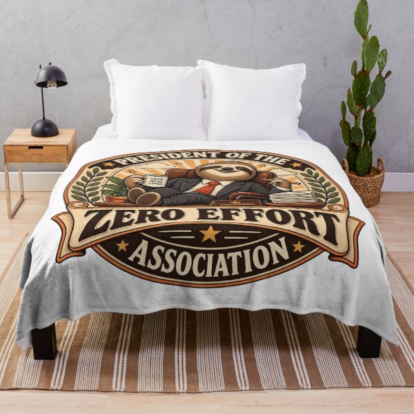 Item preview, President Of The Zero Effort Association Sloth designed and sold by AleksKos.