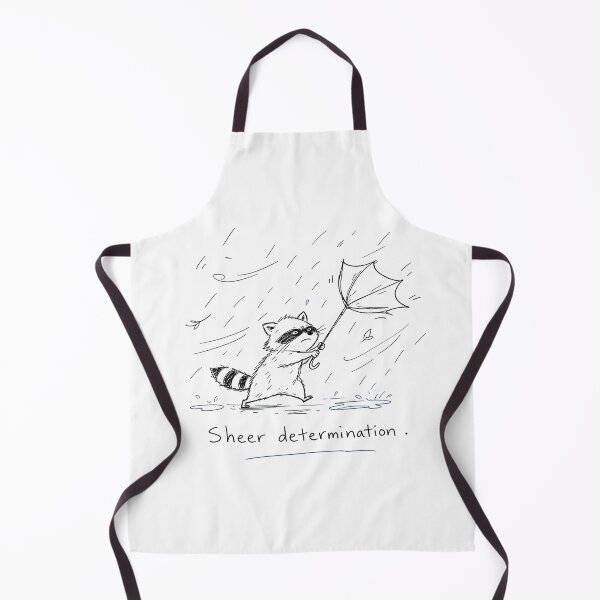 Item preview, Sheer Determination – Funny Raccoon in the Rain designed and sold by Mavriboy.