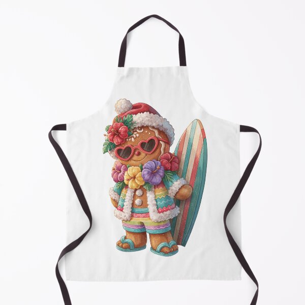 Item preview, Surfing Gingerbread Tropical Christmas designed and sold by Anastasiia Yurevych.