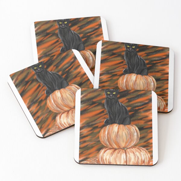 Item preview, witch pumpkin cat designed and sold by VisionsArts.