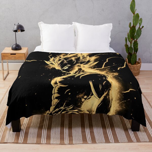 Item preview, Golden Aura Warrior – Black and Gold Anime Power Energy Art designed and sold by Dyan4.
