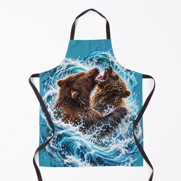 Item preview, Two Brown Bears in a Raging Water Vortex designed and sold by Medve Photography & Design.