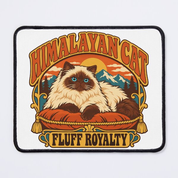 Item preview, Himalayan Cat Gift - Fluff Royalty designed and sold by RedRubyBubble.