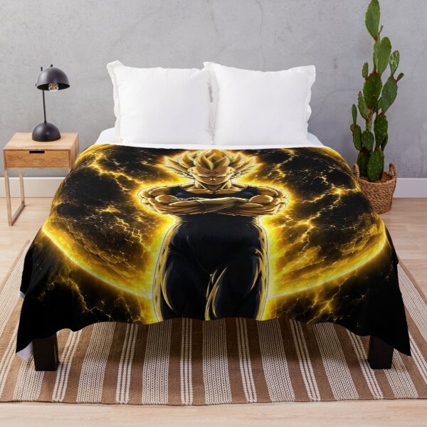 Item preview, Golden Super Warrior – Glowing Aura, Cosmic Energy and Black Gold Anime Art designed and sold by Dyan4.