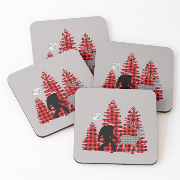 Item preview, Bigfoot Buffalo Plaid Christmas Trees_3 designed and sold by mjohnson9.
