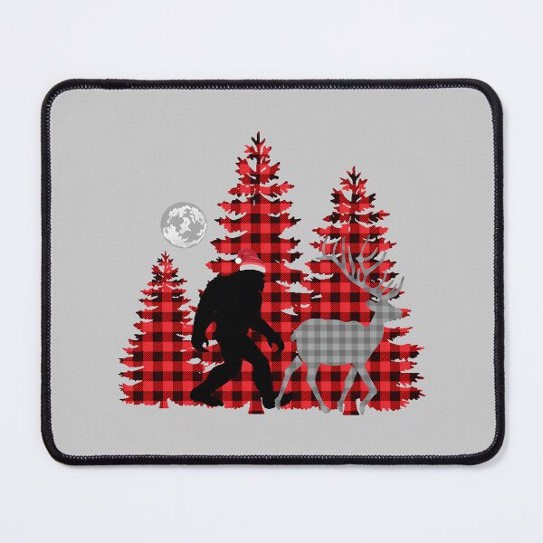 Item preview, Bigfoot Buffalo Plaid Christmas Trees_3 designed and sold by mjohnson9.