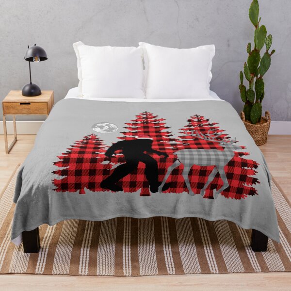 Item preview, Bigfoot Buffalo Plaid Christmas Trees_3 designed and sold by mjohnson9.