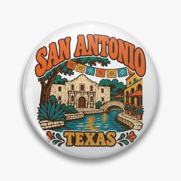Item preview, San Antonio Gift - Vintage San Antonio Texas Travel Art designed and sold by RedRubyBubble.