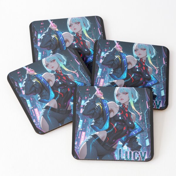Item preview,  Futuristic Cyberpunk Warrior Wallpaper Lucy designed and sold by iebrhatnkkta.