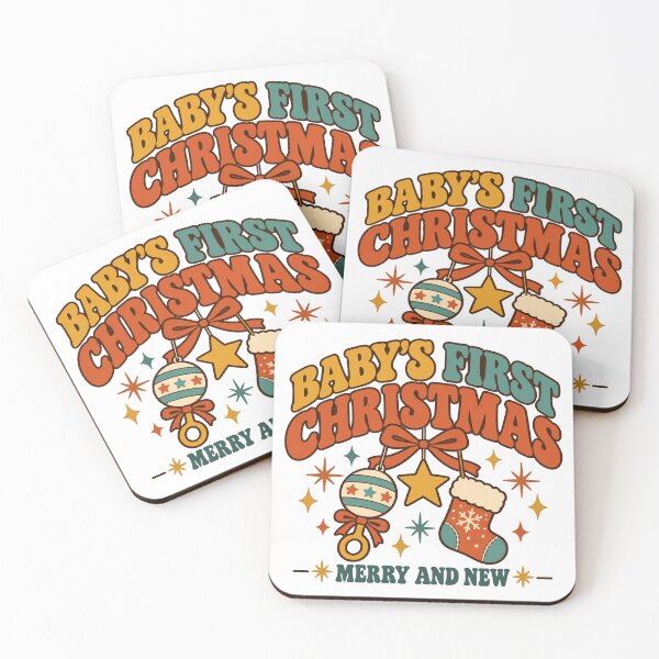 Item preview, Baby's First Christmas Gift - Merry And New designed and sold by RedRubyBubble.