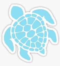 Schildkröte - Türkisblau Sticker
