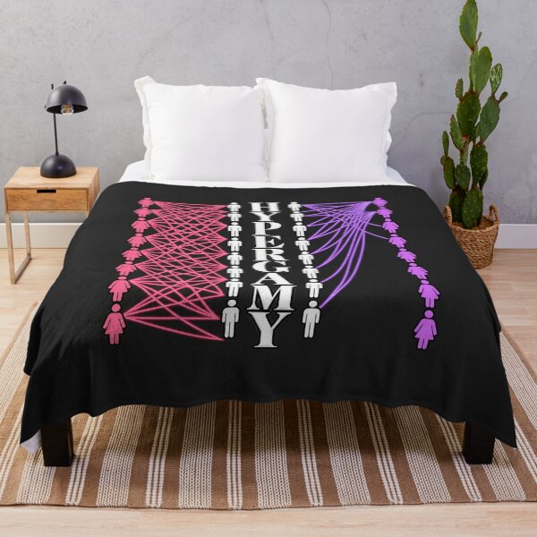 Item preview, Hypergamy Network Pink Purple Social Graph Illustration designed and sold by Pliable.