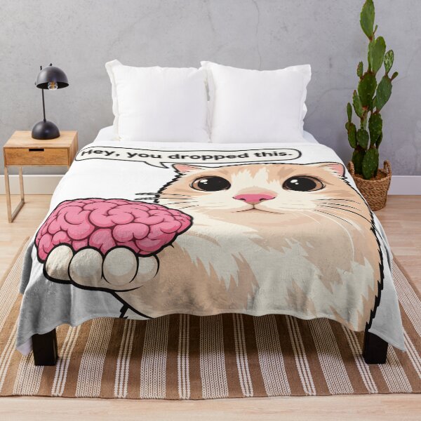 Item preview, Hey You Dropped This Funny Cat Brain Meme designed and sold by FemmePod.