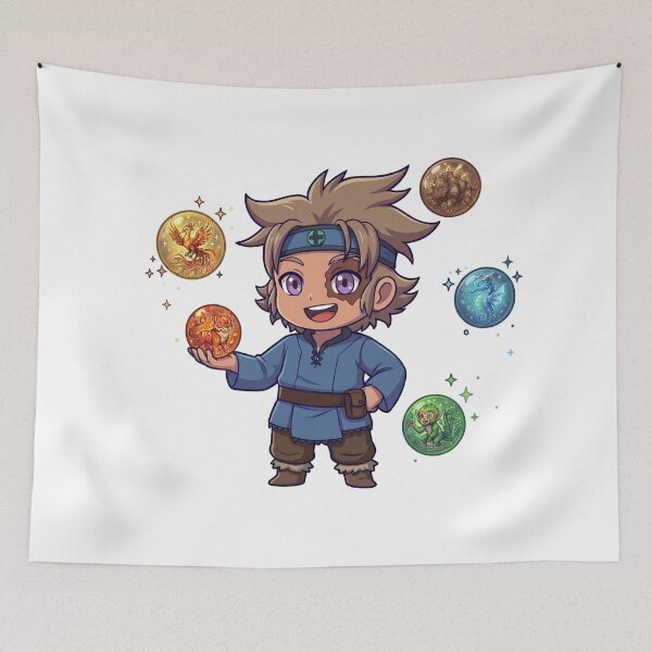 Item preview, BAM! Anima Druid Wandering Hero Anime Chibi Sticker designed and sold by DragonHeartBros.