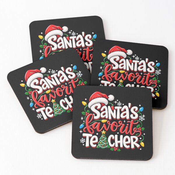 Item preview, Santa's Favorite Teacher Christmas Design designed and sold by rafaeltto.