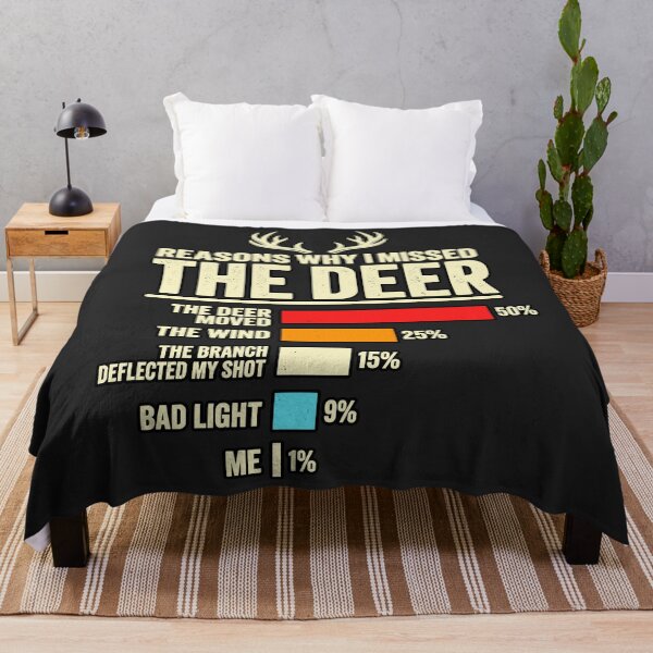 Item preview, Reasons Why I Missed The Deer Funny Hunting Excuses Chart designed and sold by MOHAMED.