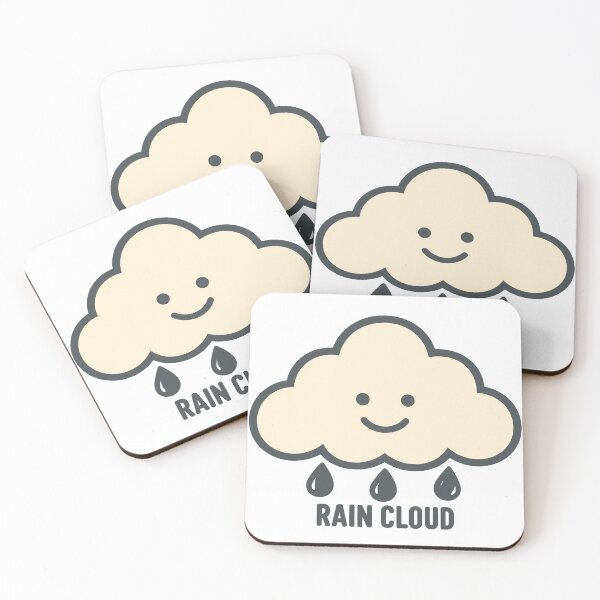 Item preview, Cute Smiling Rain Cloud Minimalist Kawaii Weather Doodle designed and sold by  MOHAMED.