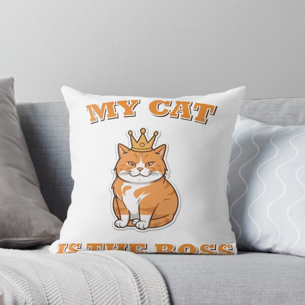 Item preview, My Cat Is the Boss Funny Cat Lover designed and sold by tarekmeziani.